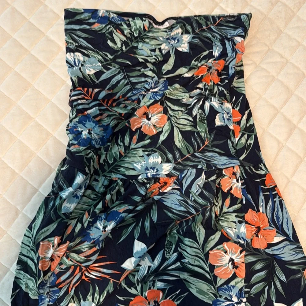 LASCANA Victoria’s Secret Elegant floral Strapless Maxi Dress w/pockets Large - Picture 7 of 7